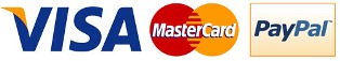 Visa MasterCard Paypal Payments accepted