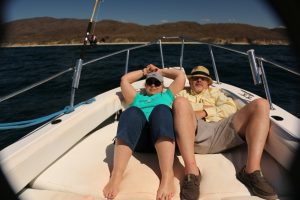 fishing boat relaxing