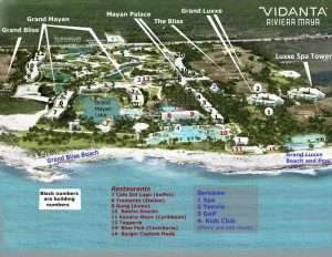 mayan riviera maya resort map grand luxxe including complete