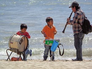 music on sayulita beach