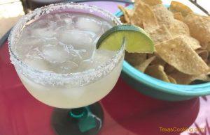 margarita on the rocks in a Mexican Restaurant