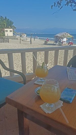 margaritas on the beach