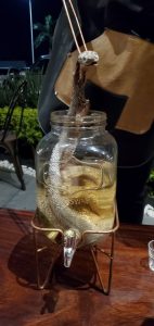 snake in mezcal