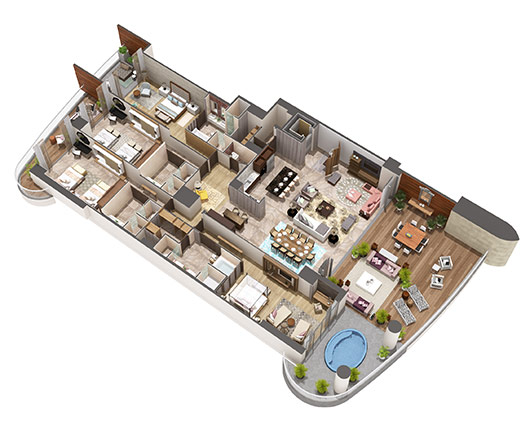 Vidanta four bedroom residence accommodations